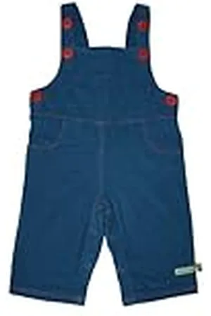 loud + proud Loud + stolt unisex baby fin sladd hängselbyxor – ekologisk bomull, , 98/104 cm