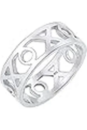 Elli Kvinnors 925 sterling Blogger Trend Ring, 54