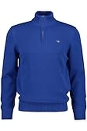 GANT Herr casual bomull halfzip tröja, , L