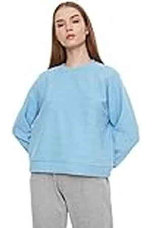 Trendyol Polyester Sweatshirt - Blå - Normal XS Blå