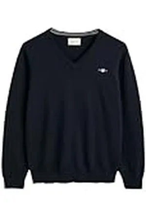 GANT Klassisk bomull V-ringad tröja för män, , 3XL