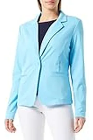 Ichi IHKATE BL dam blazer kort blazer, jacka med en knapp-kavaj med stretch och, , M