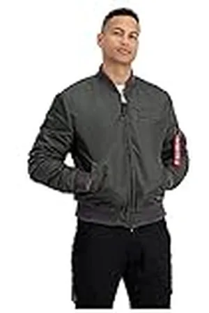 Alpha Industries Ma-1 Vf Autentisk överfärgad jacka, grå, svart, XXL, , XXL