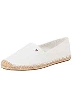 Tommy Hilfiger Dam flagga canvas ESPADRILLE, vit (Ecru), 6 UK, , 39 EU