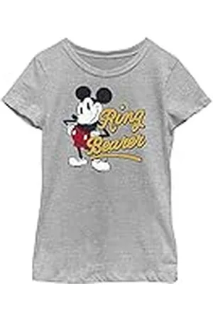 Disney Karaktärer ring Musse Pigg flicka ljung besättning t-shirt, , XS