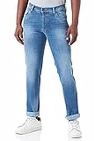 Bugatti Män 3919D-26612 Five Pocket Ho, , modern passform, , 32W x 30L
