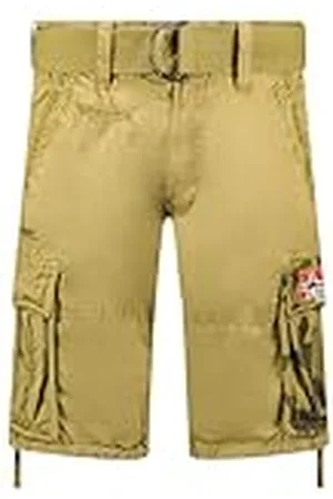 Geographical Norway Pasteque Bermudashorts för män ledig bomull - shorts för herr sport cargo- shorts shorts med normal passform - herr vår sommar (kitt M), , M