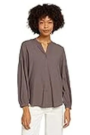 TOM TAILOR Mine to five Damer Knappar blus med ballongärmar 1028948, , 38