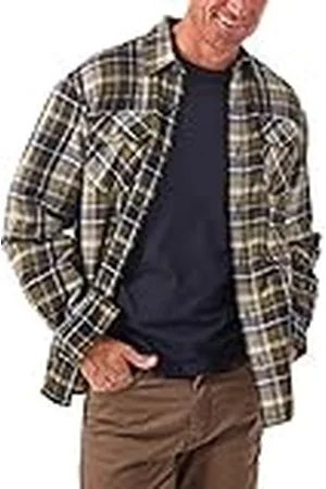 Wrangler Skjortjacka herr, långärmad, sherpafodrad flanellskjorta, XL