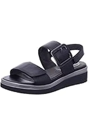 Tamaris Dam komfort 8-88706-42 098 wedge platå bekväm mångsidig vardagssko festlig eleganta platta sandaler, 39 EU bred, , 39 EU Weit