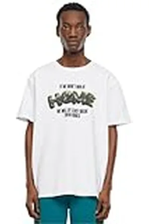 Mister Tee Upscale män t-shirt hem tung oversize te, tryck t-shirt för män, överdimensionerad passform, streetwear, , 5XL