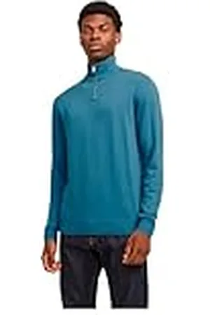 JACK & JONES Jjeemil stickad halv dragkedja Noos stickad tröja, , XXL