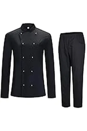 MISEMIYA Kockjacka och byxor för män - kock herrjacka - gästfrihetsuniform - 8501-8312, , XL