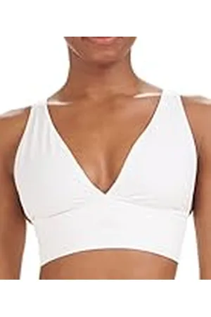 adidas Aktiv Micro Stretch Longline Plunge sömlös BH, vit, S