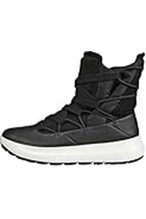 Ecco Damen Solice Wide Lace Goretex Waterproof Primaloft Insulated Schneestiefel, Schwarz/Schwarz, 35.5/36 EU