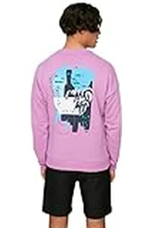 Trendyol Herr rund hals vanlig vanlig sweatshirt, , S, , S