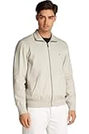 Tommy Hilfiger Herr ESSENTIAL FLEECE ZT STAND COLLAR MW0MW38083 tröja med dragkedja, brun, XL, , XL