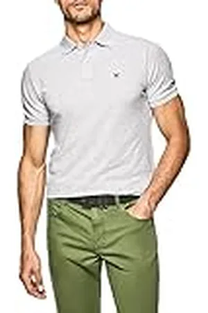 Hackett Hackett Polo grå – herr – kläder – storlek smal passform – HM562363-913, , XXL