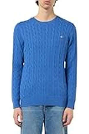 GANT COTTON CABLE C-NECK, , XXL