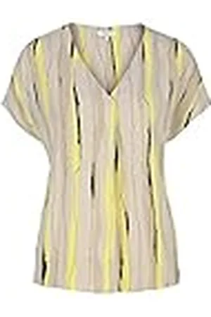 TOM TAILOR Mine to five Damer Mönstrad kortärmad blus 1025095, , 36