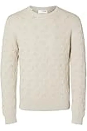 SELECTED Slhcallis Ls Knit Cable Crew Neck Noos, , S