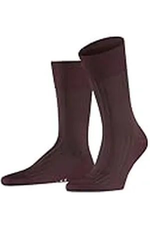 Falke Herr Shadow strumpor ventilerande bomull förstärkta herrstrumpor fin platt söm för tryckfri fotspets ribbade affärsliv vardag 1 par, , 39-40 EU