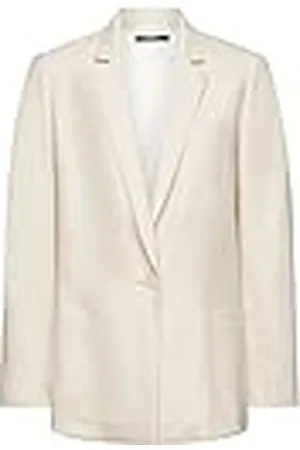 ESPRIT Collection Blazer med påsydda fickor, ljusbeige, 38