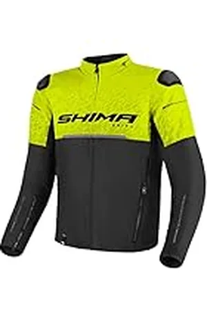 Shima DRIFT motorcykeljacka för män | Lätt andningsbar sommar nät herr stad motorcykeljacka med CE rygg axel armbåge skyddsdynor bredd justering, , XXL