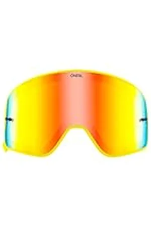 Oneal | Motocrossglasögon reservdelar | Motorcykel Enduro | Polykarbonat magnetisk lins, högkvalitativ och slagtålig lins med 100% UV-skydd | B 50 Goggle Yellow Spare Leans | Radium