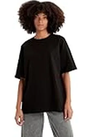 DeFacto Damer oversize crop tops – klassisk baströja för kvinnor – bekväm oversize skjorta för kvinnor XS, , XS