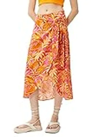 Koton Dam blommig maxi front lace viskos anvelop closure kjol, , 34
