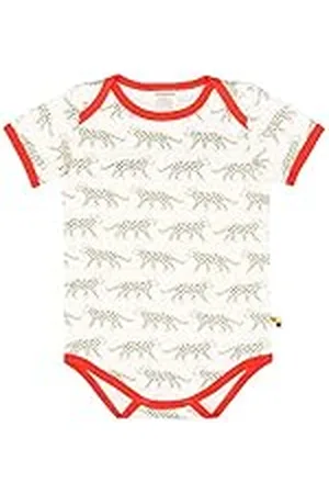 loud + proud Unisex Baby Body Kort med tryck, av ekologisk bomull, Godkänd spelare