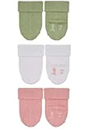 Sterntaler Baby flicka strumpor 3-pack uni bambustrumpor, delikat rosa, 16