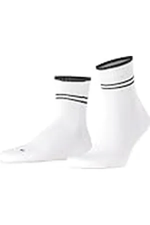 Falke Unisex löparstrumpor, snabbtorkande, ventilerande, hållbar bomull, funktionellt material, lätt stoppning med plyschsula, fritidsstrumpor, förstärkt sportig vardagsstil, för sneakers, 1 par, Vit