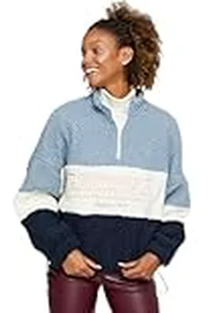 Koton Kvinnor sherpa överdimensionerad sweatshirt dragkedja detalj slogantryck, , M