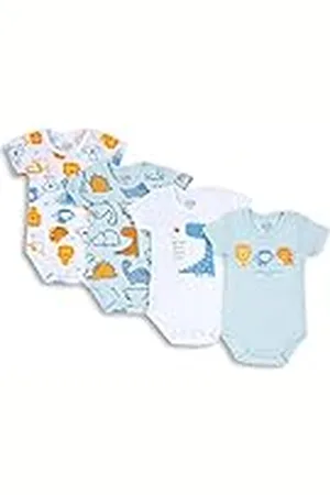 chicco Set kortärmade bodys av bomull, baby – pojkar, , 0-3 månader