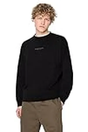 Armani Exchange Herr bomull fransk terry utility-logotyp drop axel tröja sweatshirt, , L