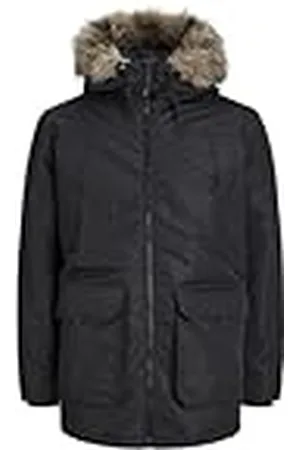 JACK & JONES Jjeconstruct fuskpäls parkas för män, , XS