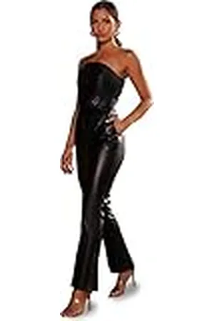 Chi Chi London Dam Bandeau Pu Jumpsuit i klänning, , 16