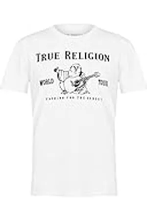 True Religion Herr kortärmad metallisk Buddha T-tröja, , Large