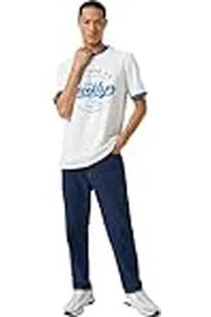 Koton Herr College T-shirt Tryckt Crew Neck Kortärmad, , XXL
