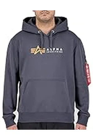 Alpha Industries Alpha Label Hoody Huvtröja Sweat med huva för män