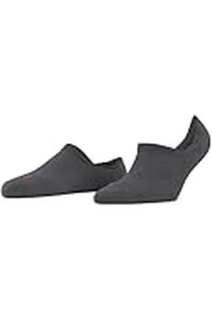 Falke Cool Kick osynliga strumpor, ventilerande snabbtorkande material, lätt stoppning, plyschsula, high-cut kylande bekväm, sportig, platt söm på fotspets 1 par, Grå (Dark Grey 3970) ny –