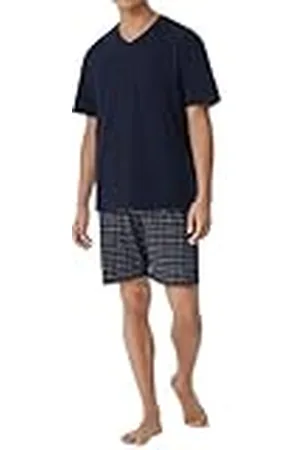 Schiesser Herren Schlafanzug kurz V-Auschnitt - Nightwear Set