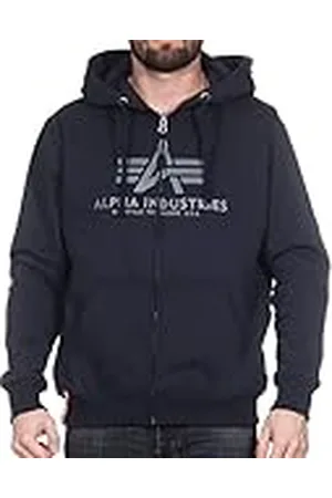 Alpha Industries Basic Zip Hoody Huvtröja Sweat för män