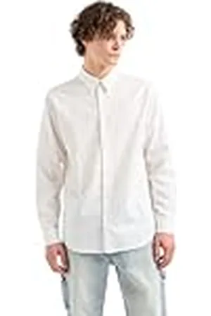 Armani Exchange Regular fit långärmad jacquard bomull All Over logo button down skjorta, , XXL