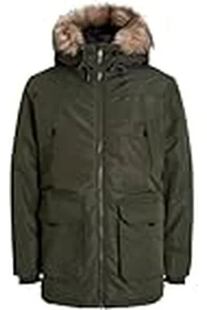 JACK & JONES Herr JJCONSTRUCT Faux FUR PLS parkas jacka, rosin, 3XL, , 3XL