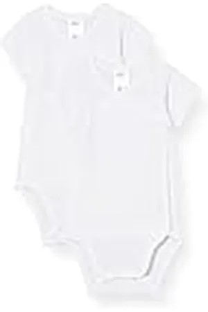 Schiesser Unisex Baby 2 PACK Wickelbody kurzarm und mit Knöpfen - 100% Organic Bio Baumwolle - Größe 44 bis 104