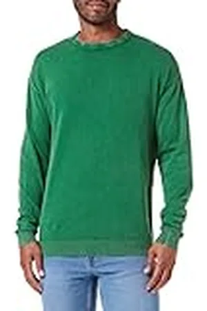 JACK & JONES Jcoenergy oversized stickad crew neck stickad tröja, Verdant Green, L, , L