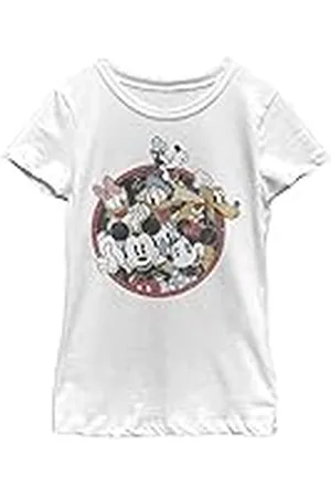 Disney Karaktärer retro gruppie flicka solid crew t-shirt, , XS